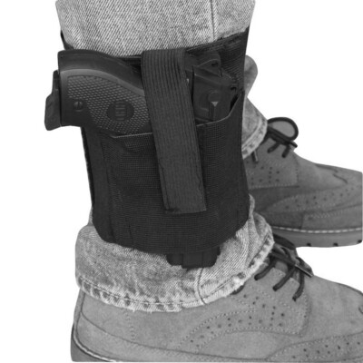 Ankle Holster for Concealed Carry&Elastic Secure Strap for Small to Medium Frame