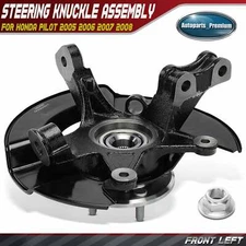Front Left Steering Knuckle & Wheel Hub Bearing Assembly for Honda Pilot 05-08