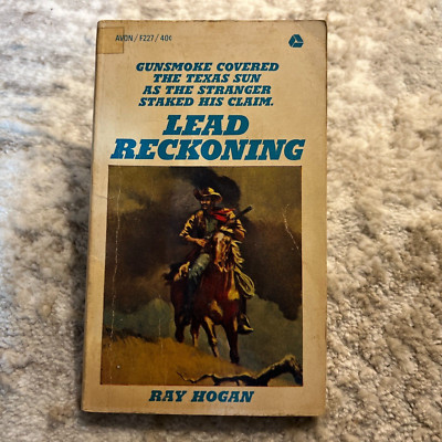 Lead Reckoning Western Paperback Book by Ray Hogan from Avon Books 1965