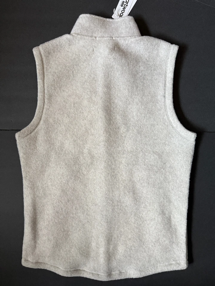 SMARTWOOL Hudson Trail - Men's Gray Heather Wool Blend Vest - NWT - Medium - Image 2 of 4