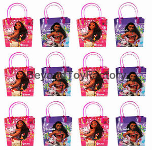 12PC Disney Moana w/ Pua Birthday Party Favors Goody Bags Loot Candy Bags
