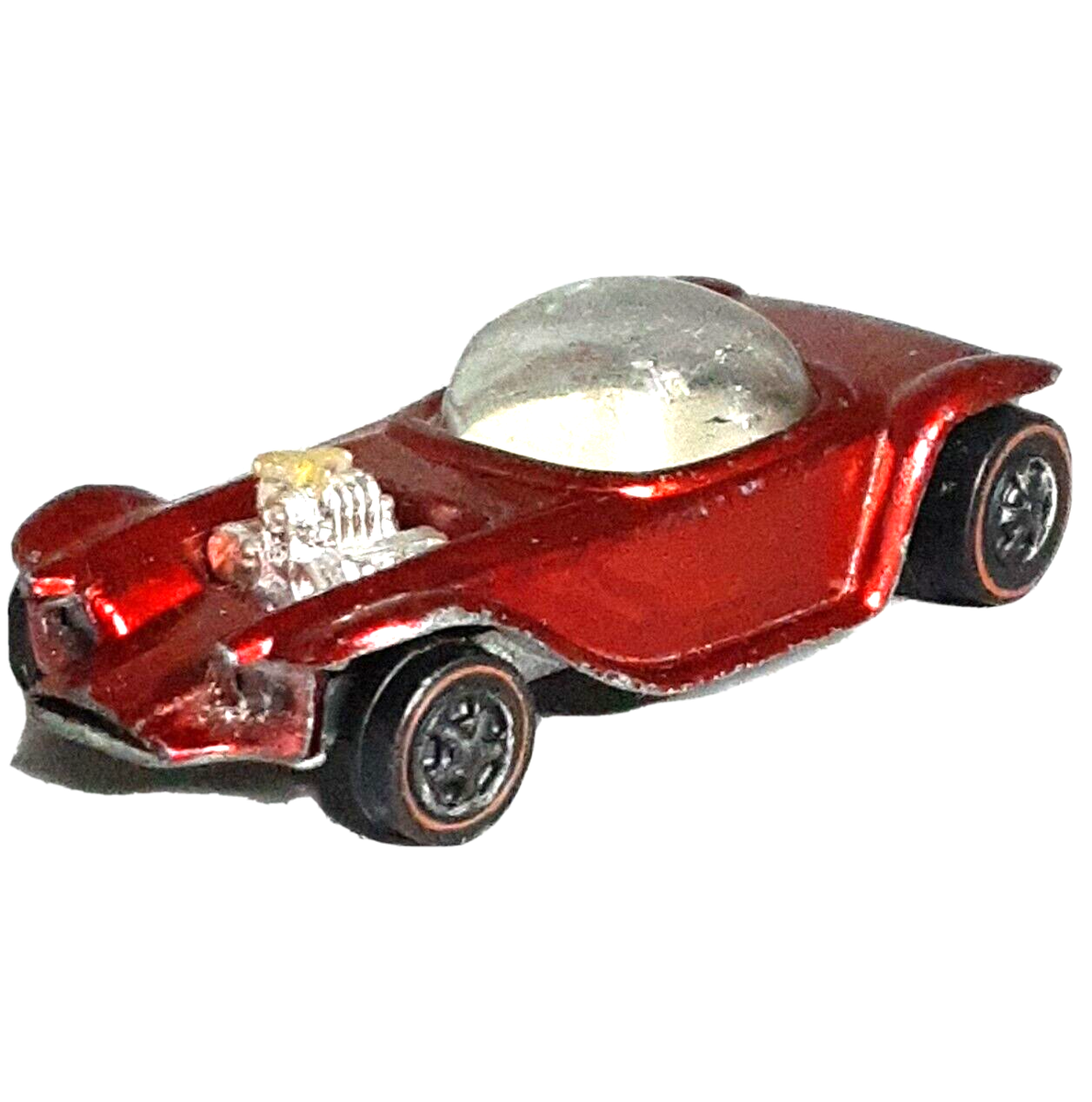 Hot Wheels Redline Beatnik Bandit Car 1968 Red White Inter Made in