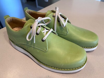 SAMUEL HUBBARD Men's M1100-043 Green Lace Shoes Size 11.5M (New)