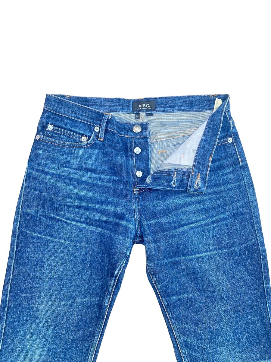 A.P.C Raw Denim Jeans New Cure Womens Size 28 Slim Fit APC | eBay