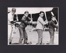 8X10" Matted Print Vintage Baseball Picture: Stan Musial, Let's Play Ball Week