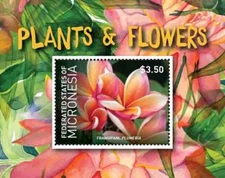 Micronesia 2015 - Plants and Flowers Nature - Souvenir Stamp Sheet - MNH