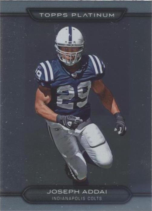 2010 Topps Platinum Joseph Addai #104 - 1 of 2