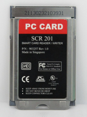 SCR201 Smart Card Reader / Writer PC Card  SCM Microsystems