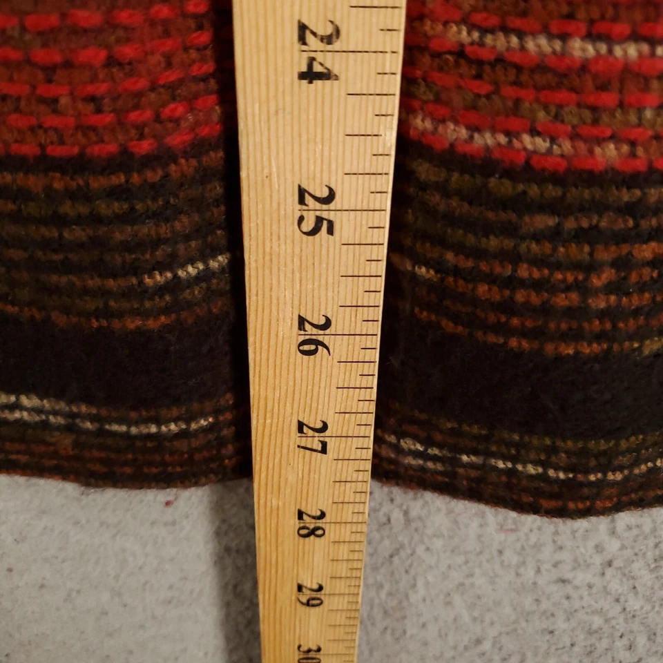 Chaqueta Coldwater Creek para mujer XL roja negra tejida forrada suéter jaspeado Foto 4 de 4