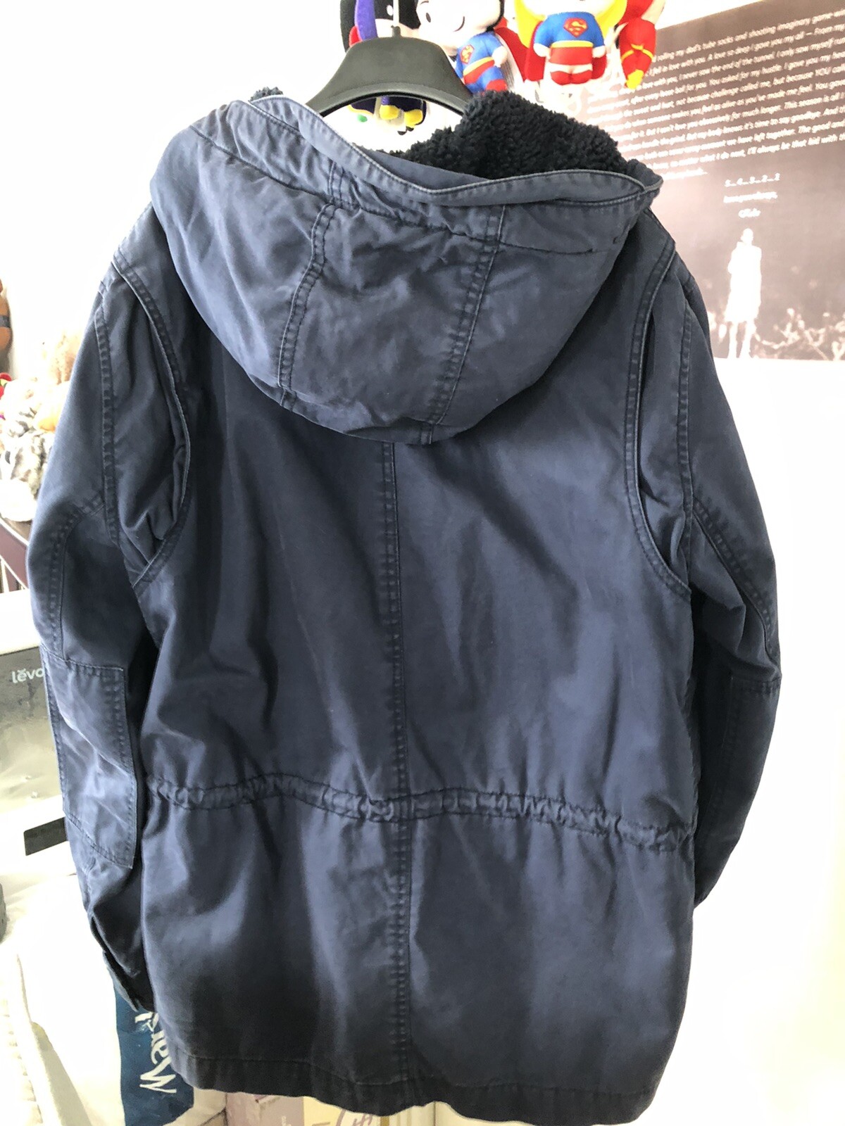 Gap X Pendleton Blanket Lined Hooded Military Car… - image 3