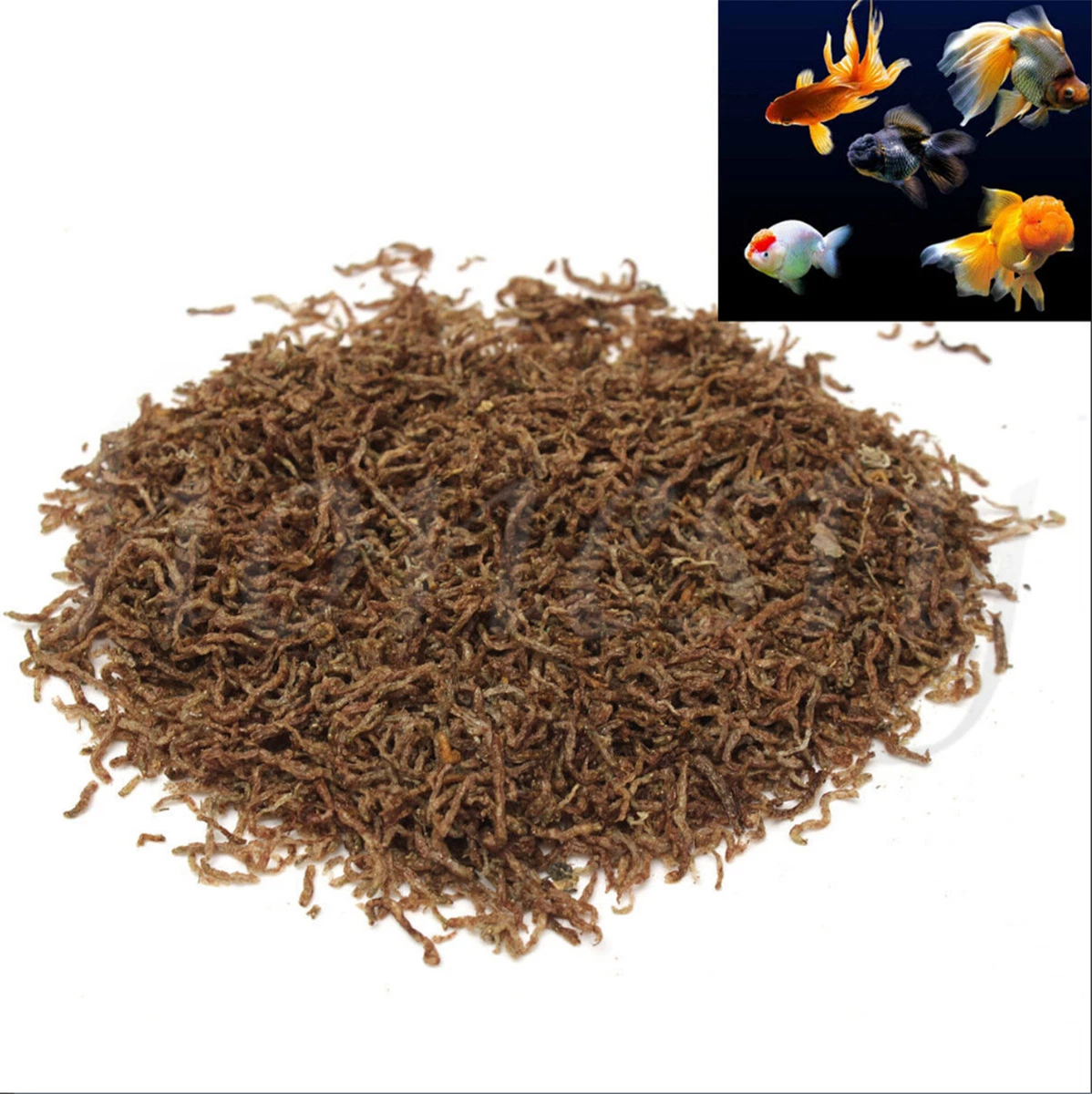 60~200g Freeze Dried Blood Worm Fresh Tropical Fish Discus Food Feeding