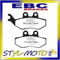 FA194 Organische Aramid BremsbeläGe Vorderseite Links Ebc Beta Alp 200 2005-2015