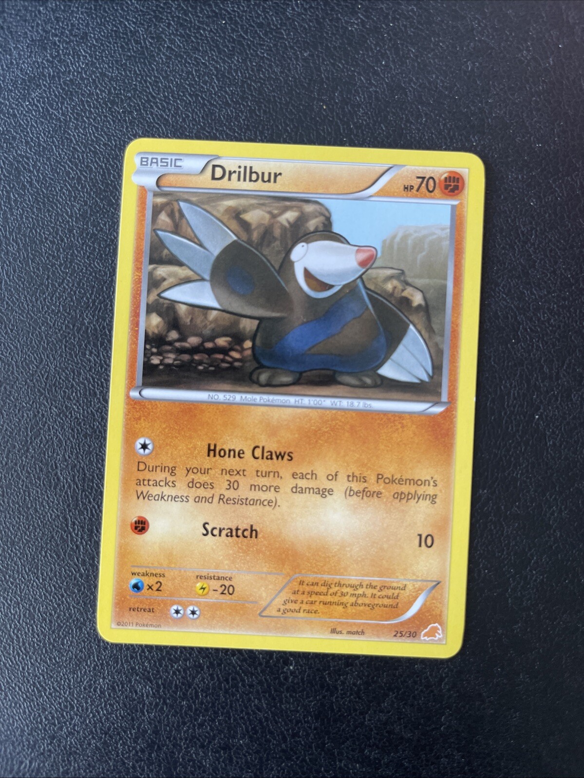 Pokemon Drilbur (25/30) BW Trainer Kit Excadrill