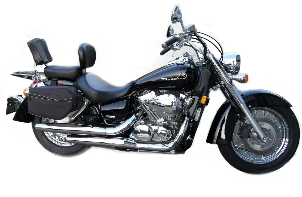 Sissy Bar Backrest Luggage Rack for 2004 Up Honda Shadow Aero VT