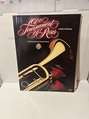 Rose Parade Program Book TOURNAMENT OF ROSES 1990 ROSE PARADE PROGRAM, JOHN GLENN GRAND MARSHAL ...