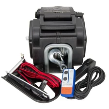12V 3500LBS Electric Winch Portable Remote Control Trailer Winch for Boat Truck