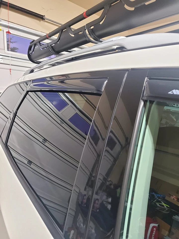 Protetores de chuva AVS fumaça no canal viseiras de ventilação sombra para 13-2019 Nissan Pathfinder - Imagem 3 de 4