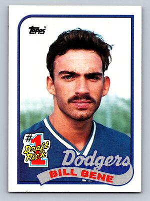 Bill Bene RC Rookie 1989 Topps #84 Los Angeles Dodgers Baseball Card