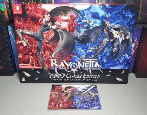Bayonetta Non Stop Climax Edition w/ Amazon Postcards 1 & 2 Switch Steelbook
