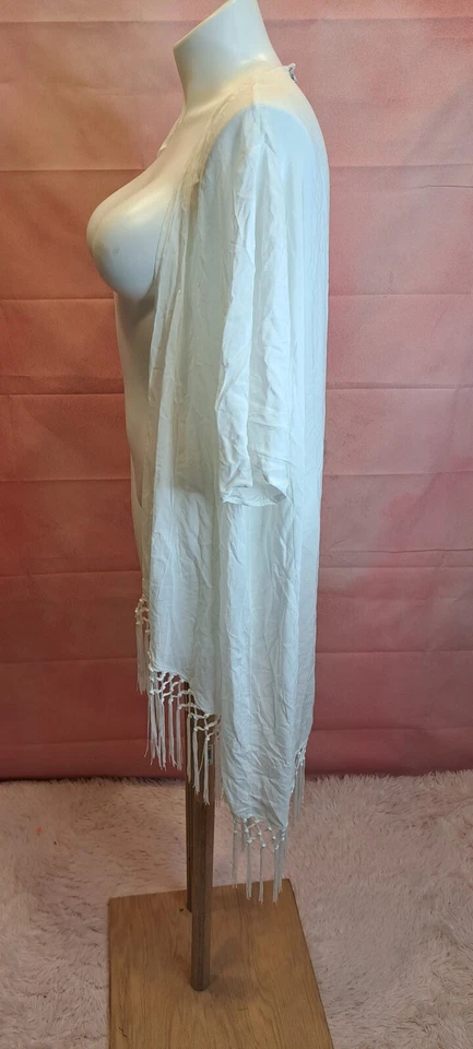  NUEVO CON ETIQUETAS ALGODÓN CON FLECOS TOP LIGHWEAR TALLA XS/S Foto 3 de 4