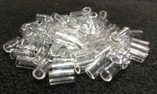 100 POLY SUPPORT COLLAR CLEAR 3/64-1/16 SNARE TRAPPING COYOTE FOX BOBCAT SNARE
