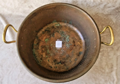 Grande Bassine à Confiture En Cuivre Avec Poignée En Laiton – Contenance 6L, Pour Gaz Et électrique