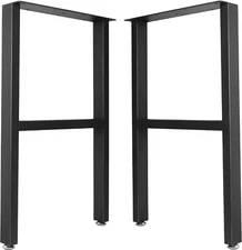 Metal Table Legs Desk Legs, Heavy Duty Square Tube Iron Desk Legs, DIY Furniture