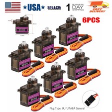 6x 9G Mini Micro Servo Motor MG90S Metal Geared for Helicopter Plane Boat Robot