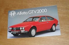 Alfa Romeo Alfetta GTV 2000 Brochure 1979