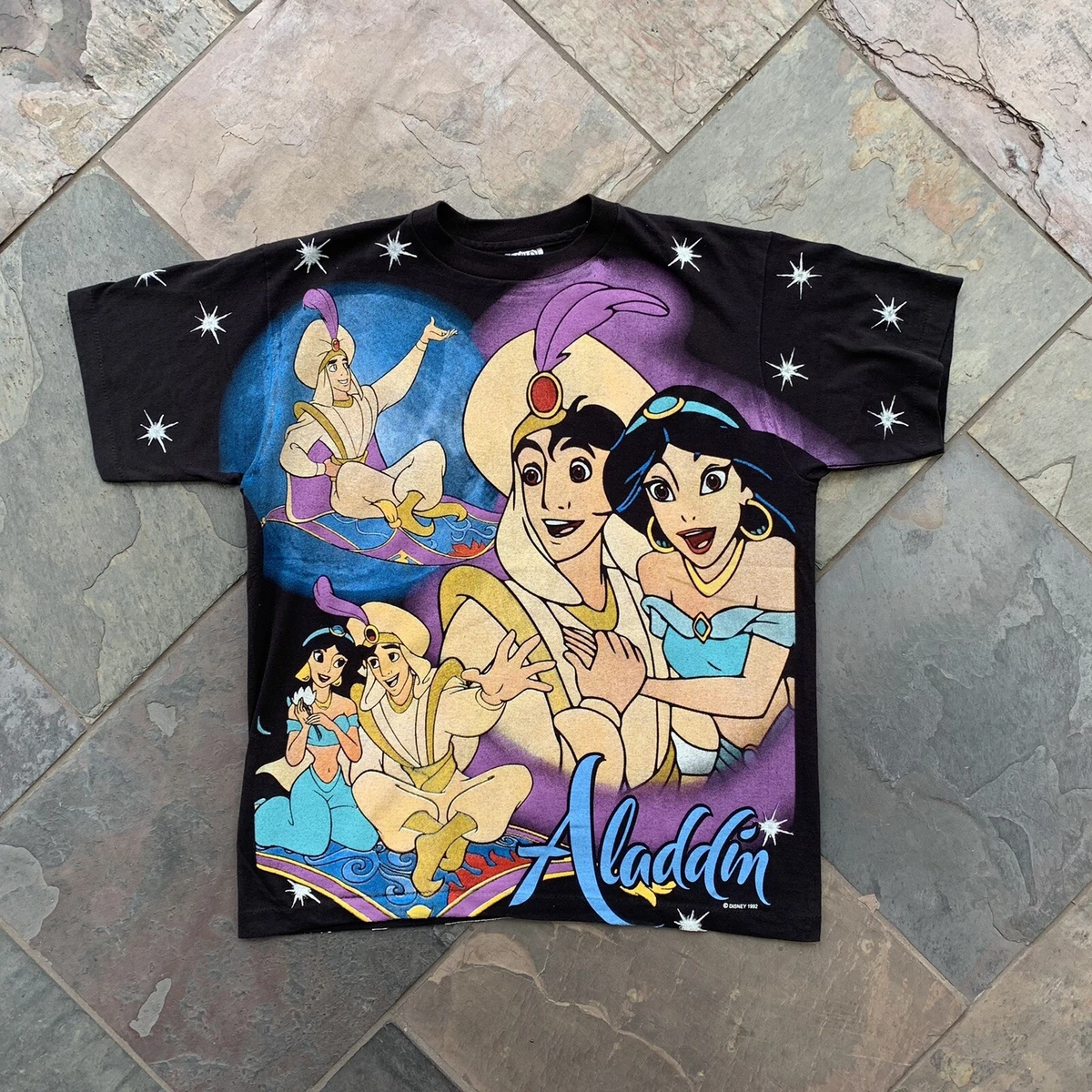 Vintage Aladdin Disney Shirt All over Print Single Stitch Reprint