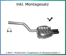 Endschalldämpfer Skoda Octavia II 1.4 TSI, 1.9, 2.0 TDI Auspuff Montagesatz