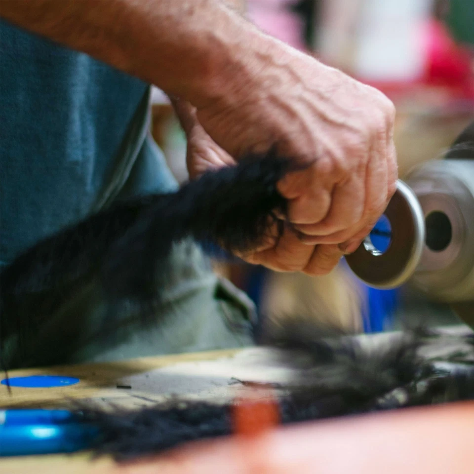 Black Ostrich Feather Christmas Tree Real Bird Feather Branches Stand Included - Image 2 of 4