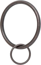 Ivilon Drapery Eyelet Curtain Rings - 2" Ring Loop for Hook Pins, Set of 14