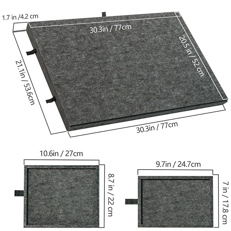 1000Pcs jigsaw Puzzle Board Portable Felt Puzzle Plateau 6 Drawers Puzzle Table - Image 2 of 4