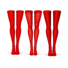 Crimson Red stockings for 10.5" fashion dolls