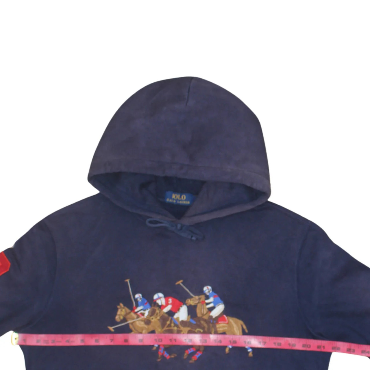 Polo Ralph Lauren 90's Lightweight Pullover Hoodie Small Navy Blue image 5