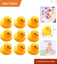 Cute and Safe 10pcs Rubber Duck Bath Toy Set - Perfect for Baby Showers