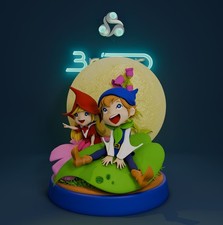 Gli allegri folletti della foresta - Belfy e Lillibit kit resina non colorato!