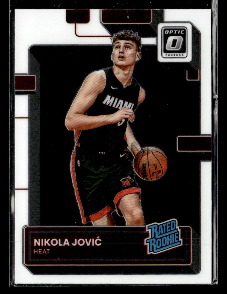2022-23 Donruss Optic #224 Nikola Jovic Rookie Card Miami Heat