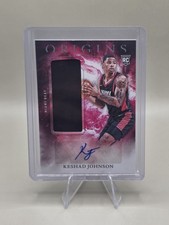 Keshad Johnson 2024-25 Panini Origins NBA RC RPA AUTO Rookie Jersey- Heat