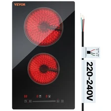 VEVOR 12 inch Built-in Electric Cooktop Radiant Ceramic Cooktop 2 Burners