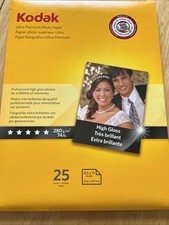 Kodak Ultra Premium Photo Paper High-Gloss 8.5  x 11  19 Sheets/Pack Open Box