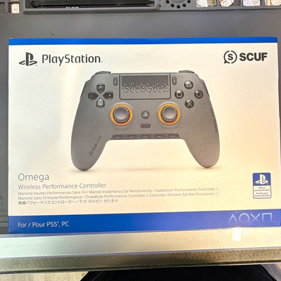 SCUF Omega Wireless Controller for PS5 & PC Console - Gray/Orange