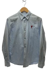 AMI Alexandre Mattiussi Long Sleeve Shirt, Size 38, Cotton Chambray, BFFSH091.48