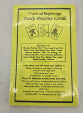 New Sealed Practical Beginnings Daily Routine Cards 23 Picture cards