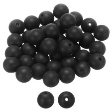 50pcs Black Obsidian Natural Stone Beads 10mm Round Loose Bead