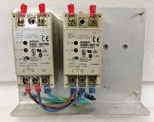 2- OMRON S82K-00705 / S82K-00712 POWER SUPPLY- Untested
