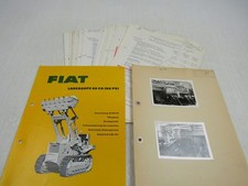 Prospekt Fiat 60 CA Laderaupe mit Meiller Frontlader und 2 Fotos Preislisten