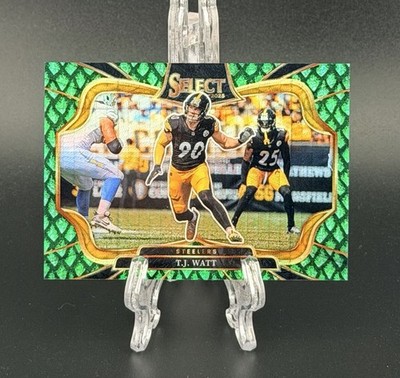 2025 Select Prizm Dragon Scale Field Level T.J. Watt SP /50 #453 Steelers