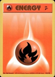 Fire Energy 126/130 Base Set 2